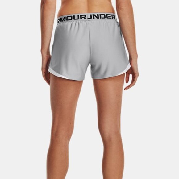 Under Armour Women's Athletic 3" Play Up 2.0 Athletic Shorts Gray Black Size S - Picture 7 of 7